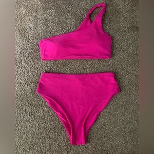 Hot pink bikini set